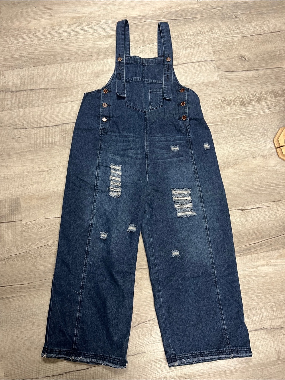 Classic Dark Indigo Denim Overalls sz Large